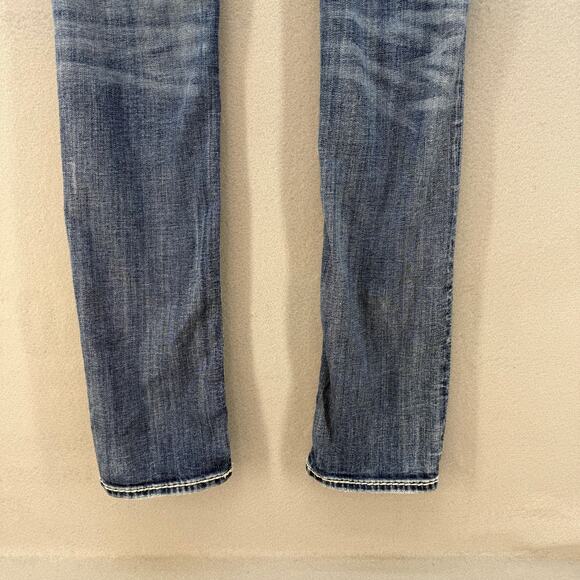 Rock Revival Jeans Women's 25(2) Blue Jazlyn Easy Straight Sequin Embellished - Picture 6 of 15